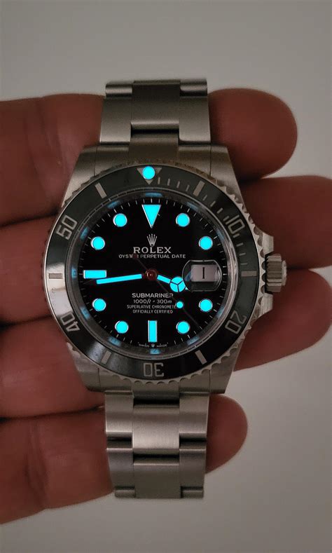 rolex submariner lume charge